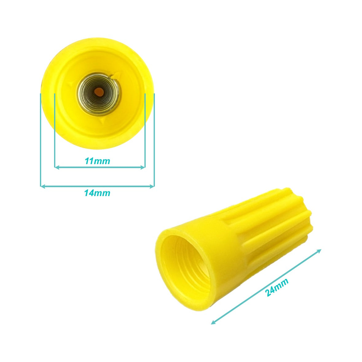 CC44 nro.44 20-unids. Conector Conico 22-10AWG 0,5-6,0mm2