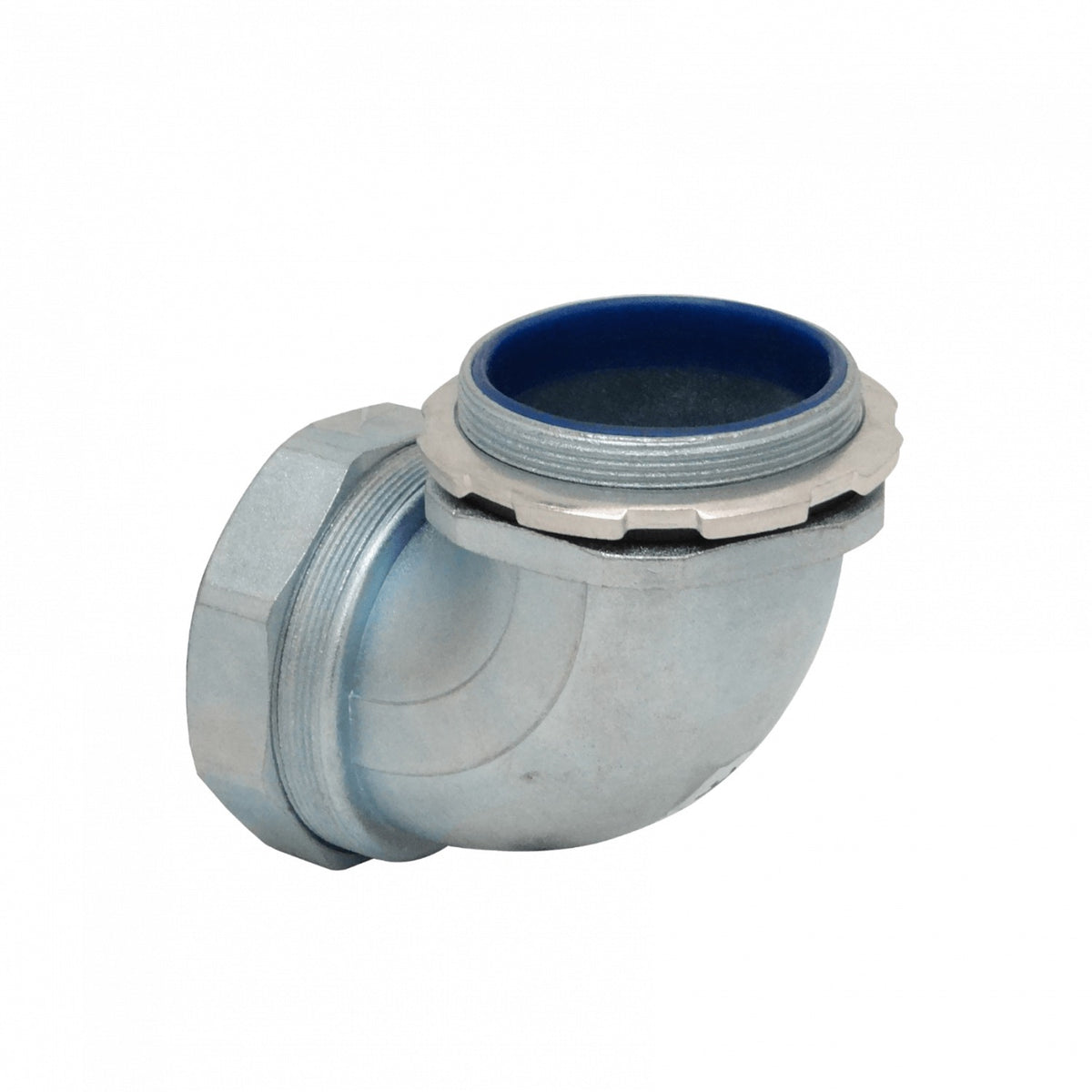 M03-SAC Conector metálico codo prensaestopas de 3 pulgadas para tubería flexible aislante, protección IP65