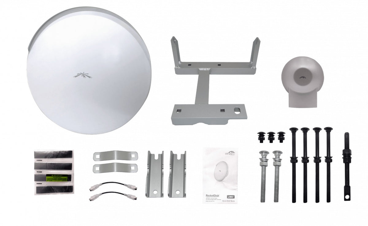 RD-5G31-AC. UI Antena Parabólica Rocket Dish 31dBi 748mm 5.1-5.8GHz 2x2 2-RPSMA Incluye Radomo RD-5G31AC UBIQUITI