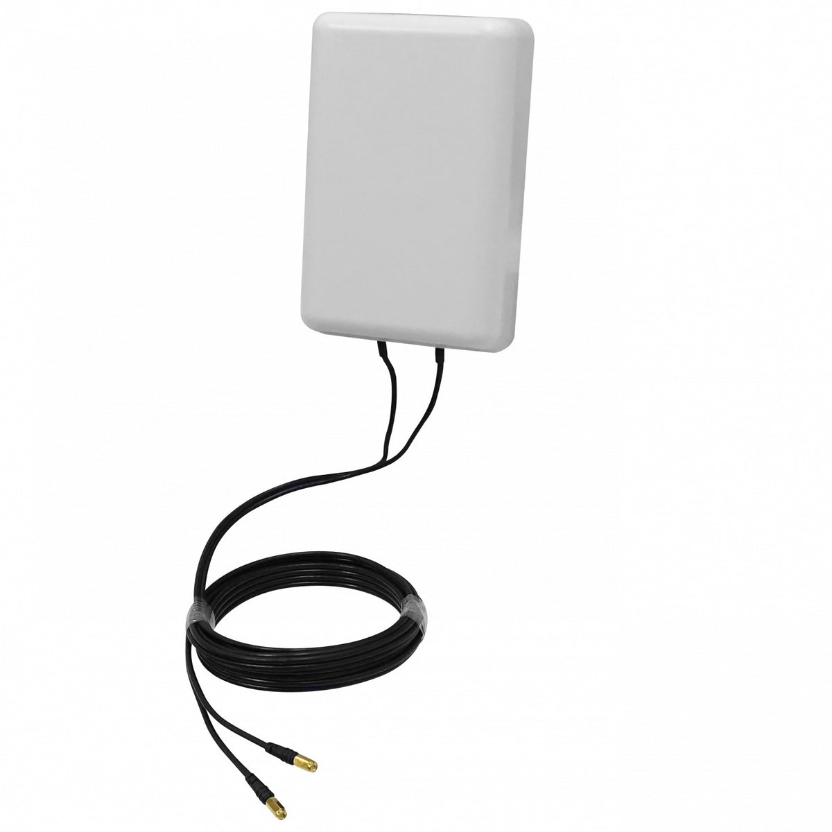 7027HV. 2x7/9dBi 2-SMA-M/5mt 698-960 1710-2700MHz Polarización-X Antena de Panel 26x17x6cm