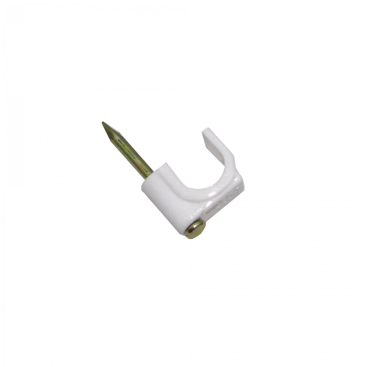 GRAMPA-C8W KALOP 50-UN C8 Blanca 8x8mm Clavo-12x2mm Zincado Sujeta-Cable Coaxial