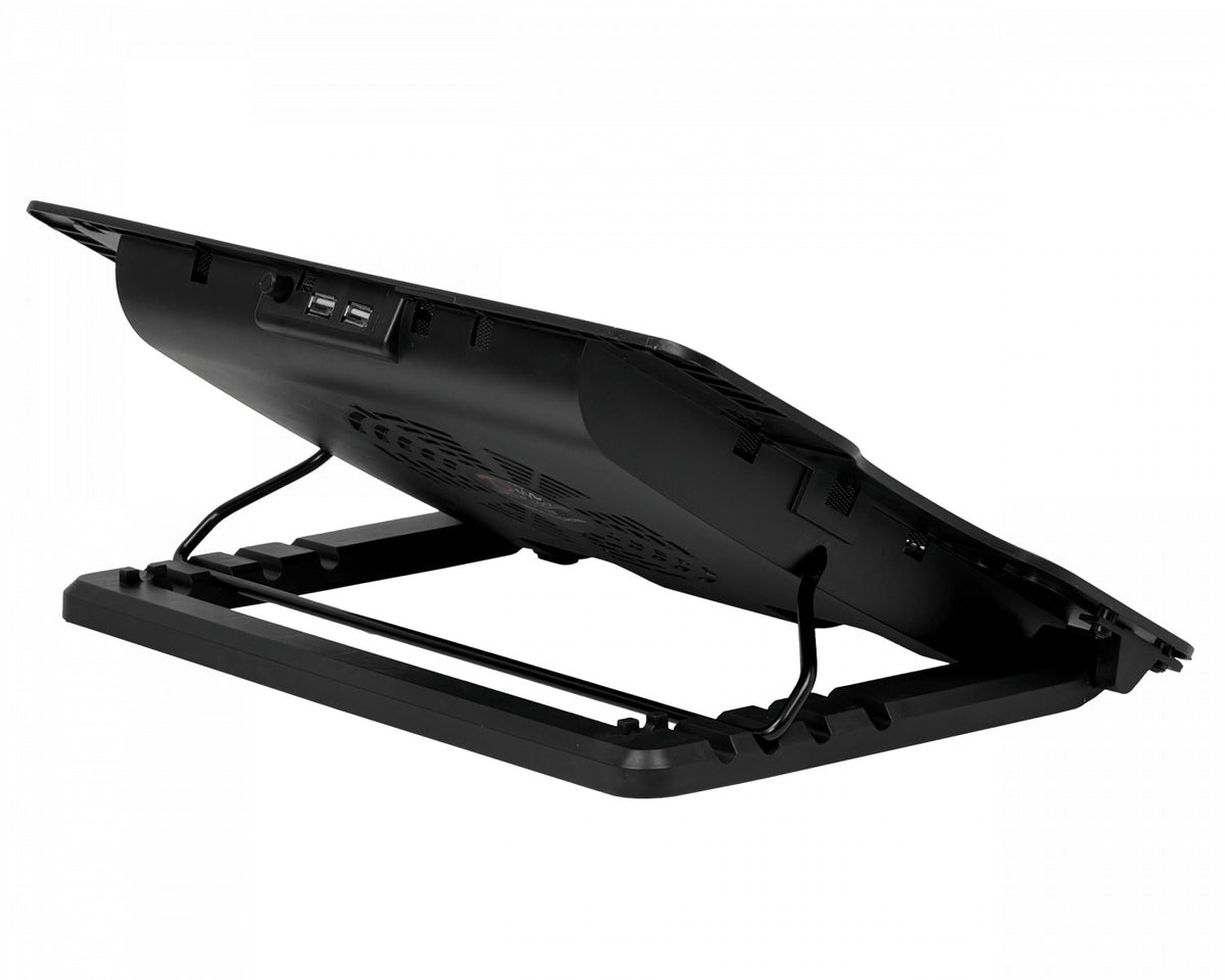 SOP-VENT Soporte ajustable con ventilador Negro para Portatil 9-17Pulg 2-USB