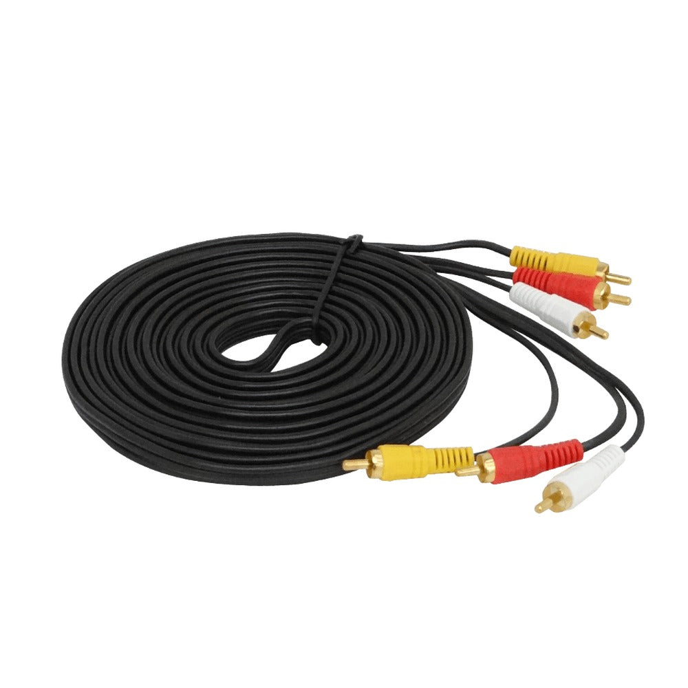 AV-5R3 Cable Audio-Video 5 metros 3-RCA Macho a 3-RCA Macho 3x3 500cm