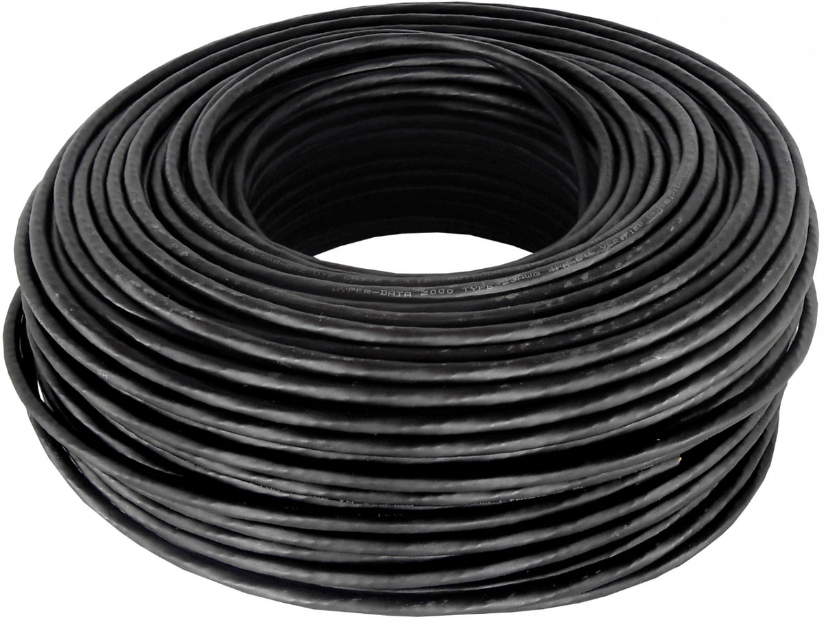 CBX6L-UN1 LINKMADE 100MTS UTP EXTERIOR-PE CAT6 COBRE NEGRO SÓLIDO