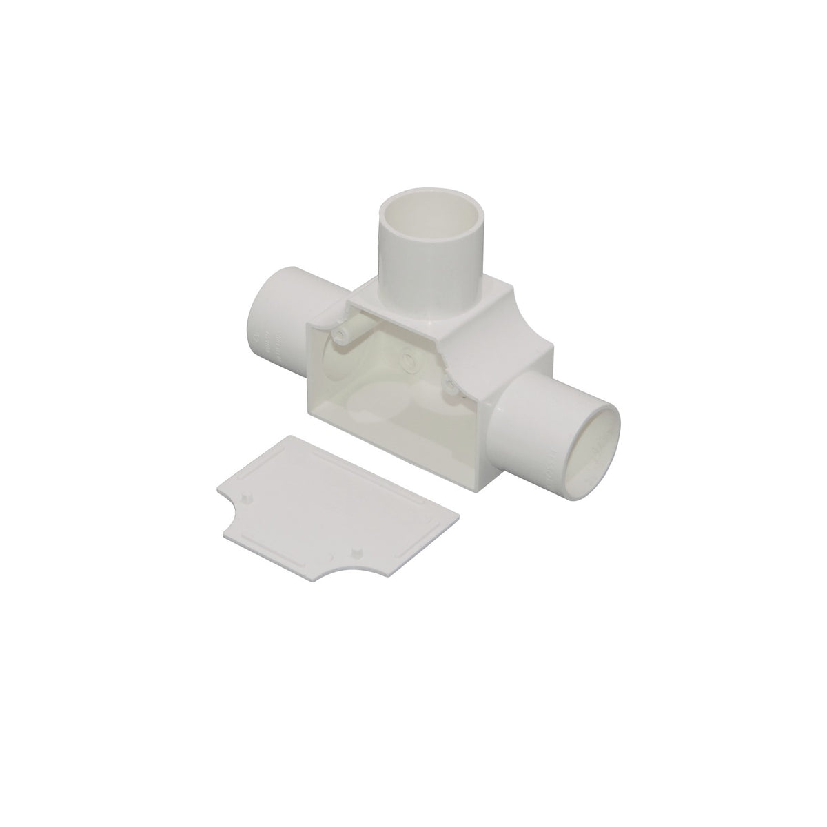 PVC32-TT LINKCHIP Derivación en T con Tapa para Tubería de PVC Blanco de 32mm