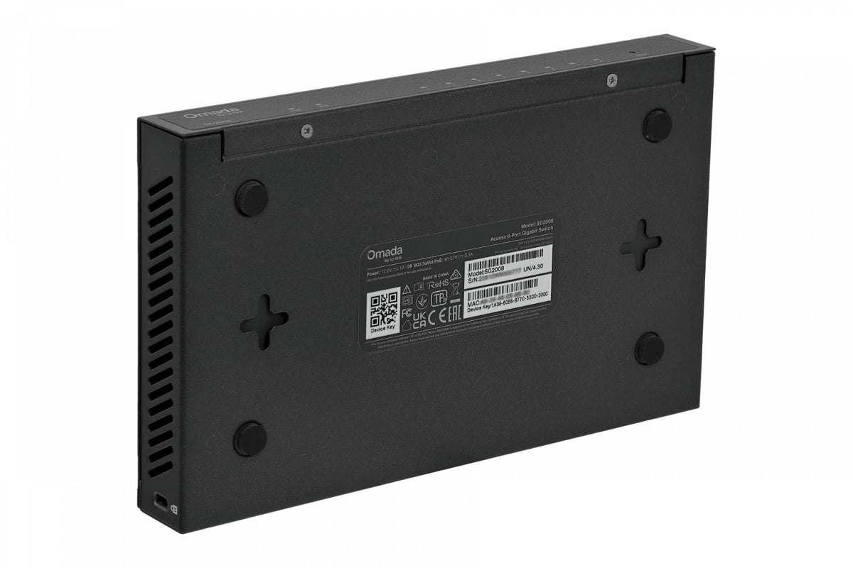 TL-SG2008 TP-LINK Switch Inteligente Metálico de 8 Puertos-1000 Fuente-externa-12V no-Rack T1500G-8T