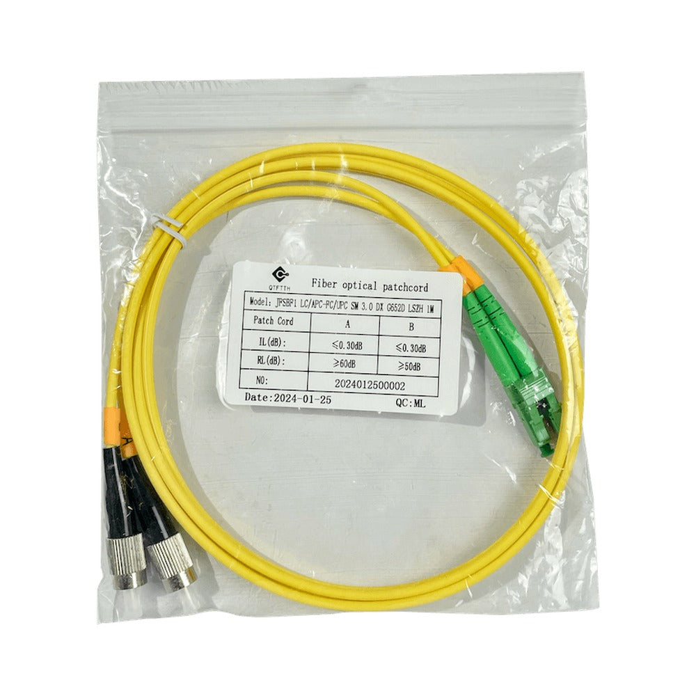 JFSBF1 1mt LC/APC-FC/UPC Monomodo SM Dúplex Latiguillo Fibra 9/125um 3mm