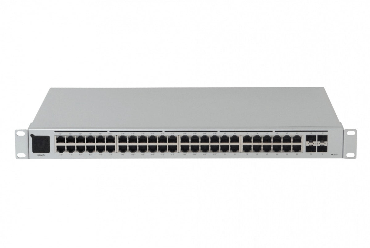 USW-48-POE-LIQ. REACONDICIONADO UBIQUITI Conmutador 195W-total 48-1000(32-PoE48af/52at) 4-SFP requiere-UniF