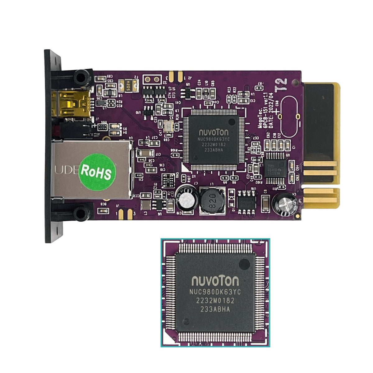 SNMP-13 ENERSAFE Tarjeta de Gestión SNMP Monofásica para ESOLT-E 1-40KVA IP 1-100 USB-Mini