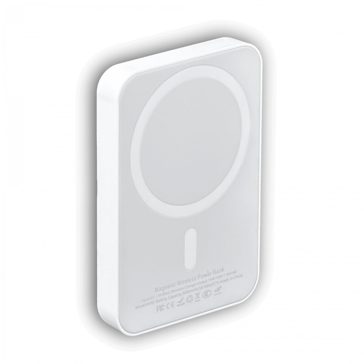 BAT-MAG Cargador móvil sin cable color negro USB-C-H 15W 5000mAh entrada 5Vdc 3A