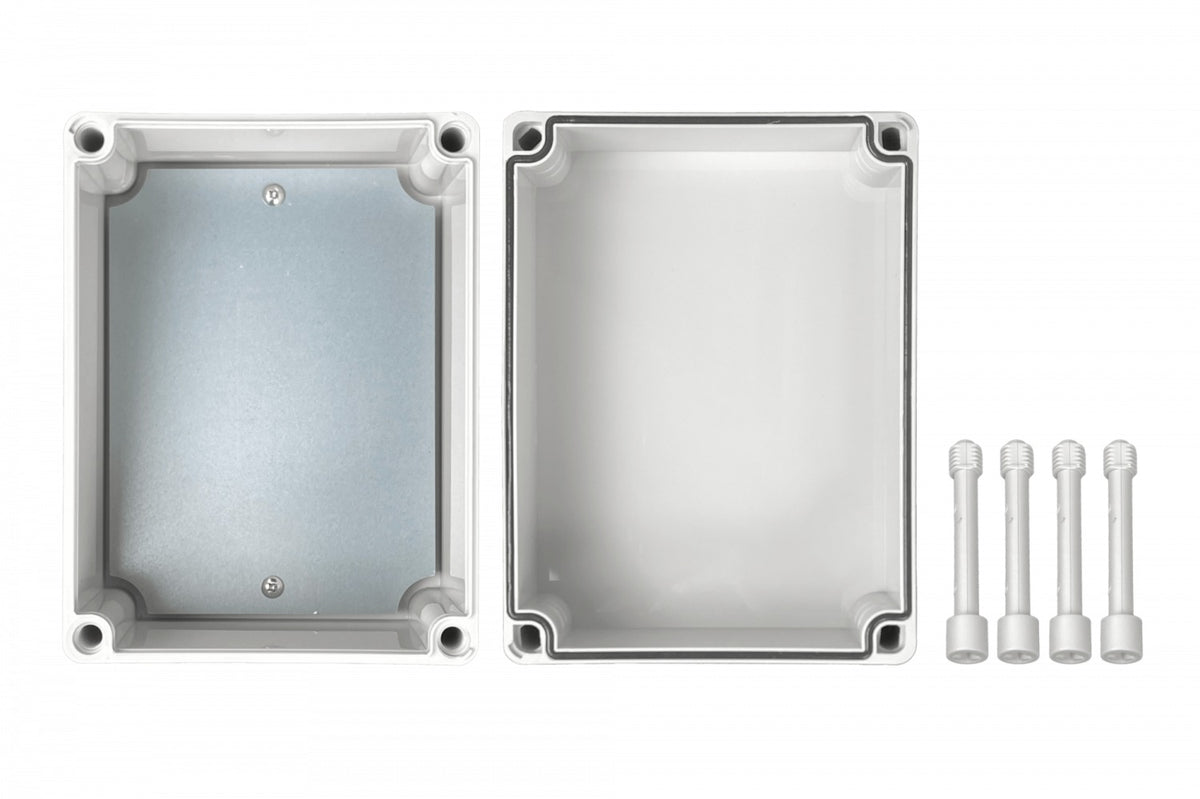 TJ-AG-1520-1. TIBOX 150x200x130mm Cubierta-Gris Caja Gris de Plástico IP66 RoHS