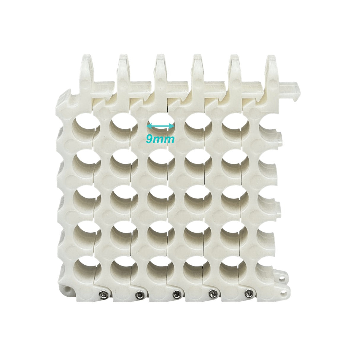 COMB-25 Organizador para 5x5 25 Conductores UTP/FTP máx-9mm Agrupador Manojo Blanco 8x8cm