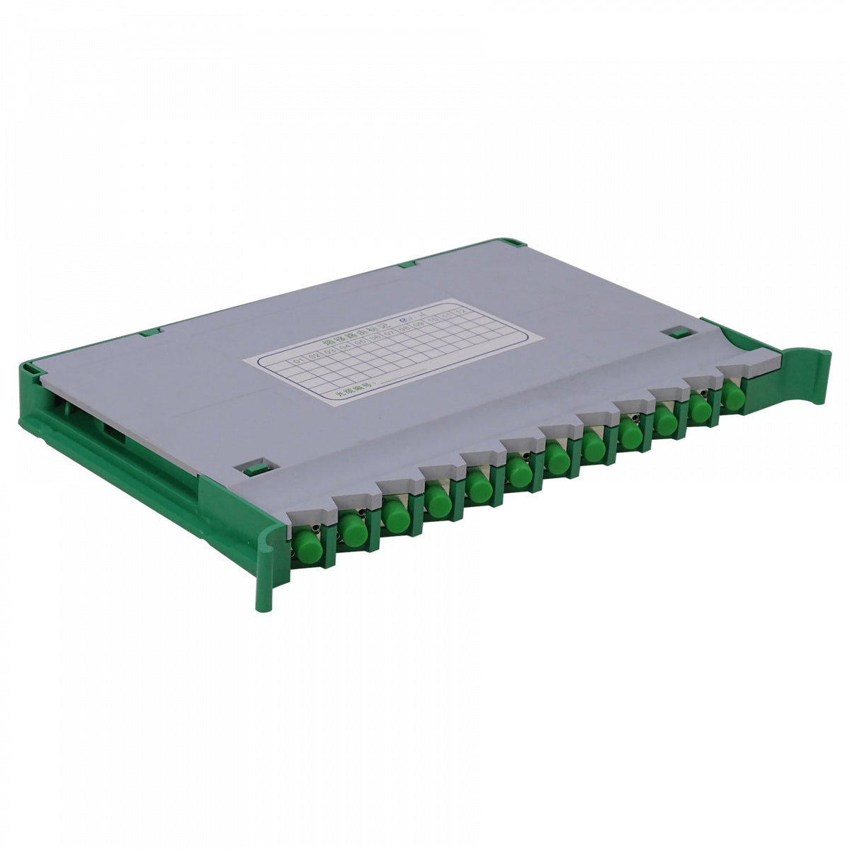 ODF-H Charola 12-FC/APC para Panel tipo ODF incluye pigtails-SM y acopladores