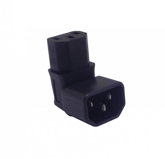 C13-C14-AE Codo Externo Macho-C14 Hembra-C13 Adaptador Eléctrico 10A