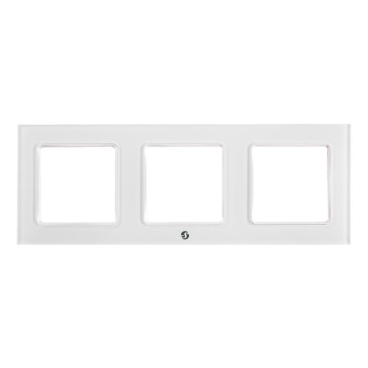 Marco Shelly Wall Frame 3 para 3 Tapas Shelly Wall Switch - Negro
