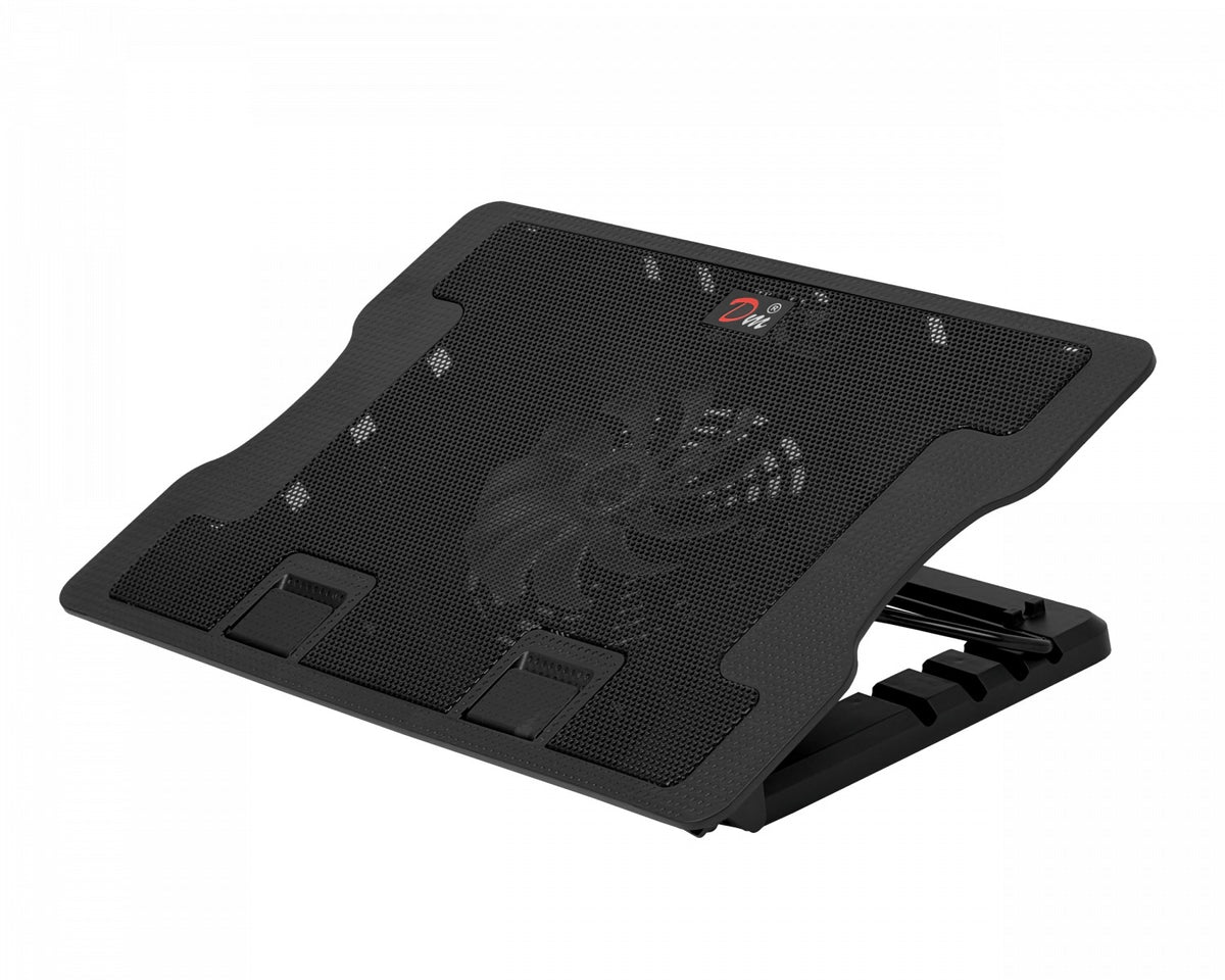 SOP-VENT Soporte ajustable con ventilador Negro para Portatil 9-17Pulg 2-USB
