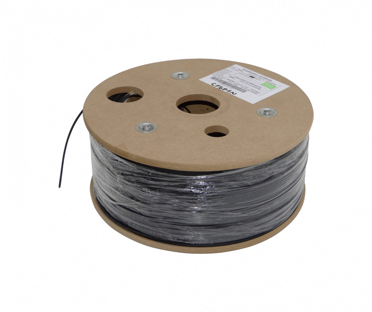CFSP1N 1-Fibra-G652 Negra 500m DropCable Exterior FTTH SM LSZH 3x2mm