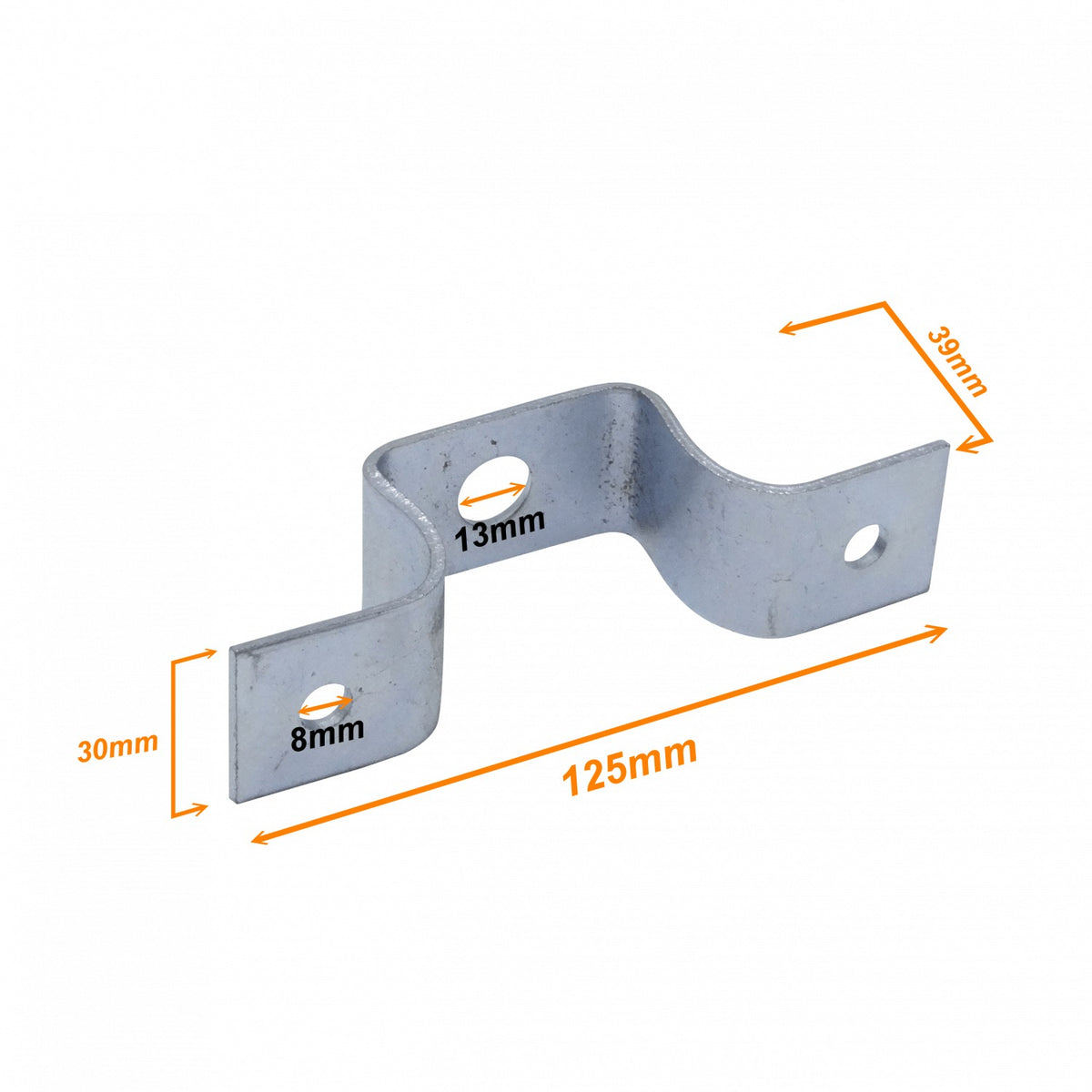 PERCHA Accesorio de montaje tipo ménsula compatible con modelos CCA-30x, CCA-40x y CCA-50x, dimensiones 125x39x30mm, altura 39mm, rosca M12