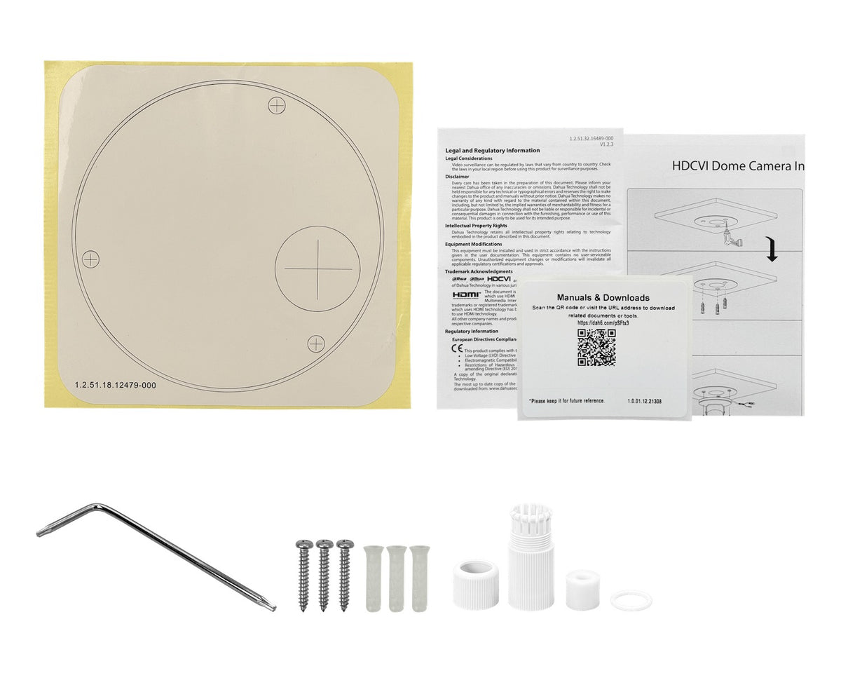 HD1500 DH Cúpula compacta 5MP 2,8mm IR30m IP67 IK10 HDCVI Cámara de vigilancia HDBW1500EN