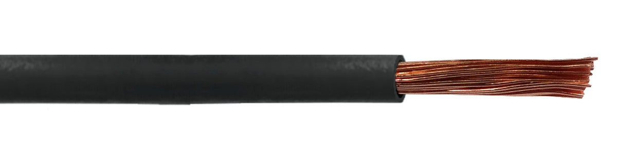 HZ4N EVA Cable Eléctrico Flexible Unipolar H07Z-1 4mm², Libre de Halógenos, Negro, 100 metros, 750V, Brasil