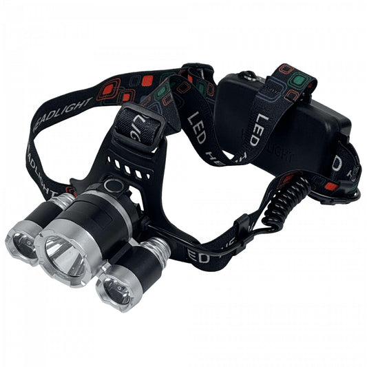 LINTERNA-B Linterna 3-LED Cintillo p/Cabeza pila interna de Litio Recargable