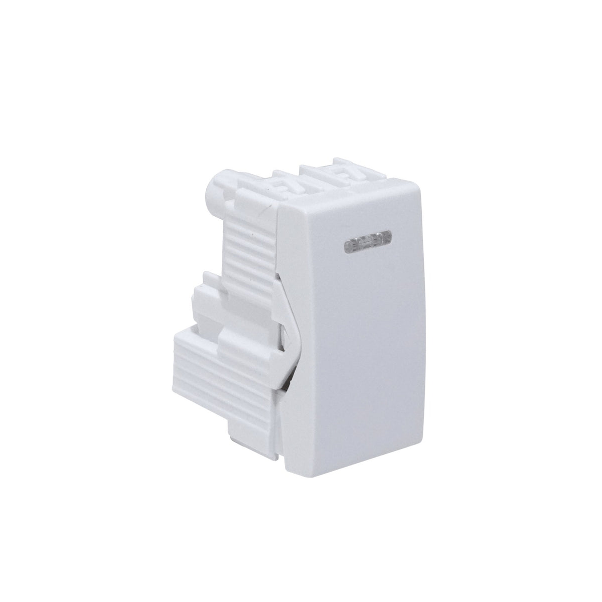 KEP-G KALOP Interruptor unipolar blanco de 9/12 con 2 pines para 16A 250V, requiere módulo KEP-A KL40100