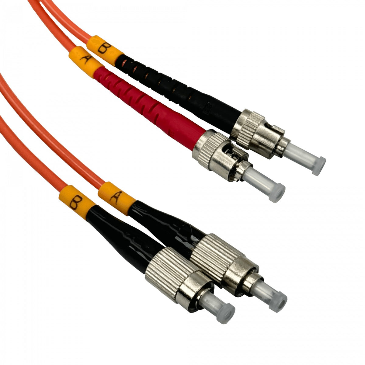 JFMFT3 Latiguillo de fibra dúplex multimodo OM1 FC-ST de 3 metros, 62.5/125 µm, cubierta LSZH