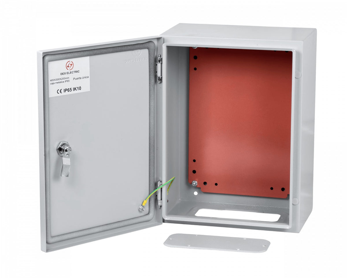 SA7525. Armario 400x300x200mm 1-puerta con cerradura incluida Armario Metálico IP65 Gris
