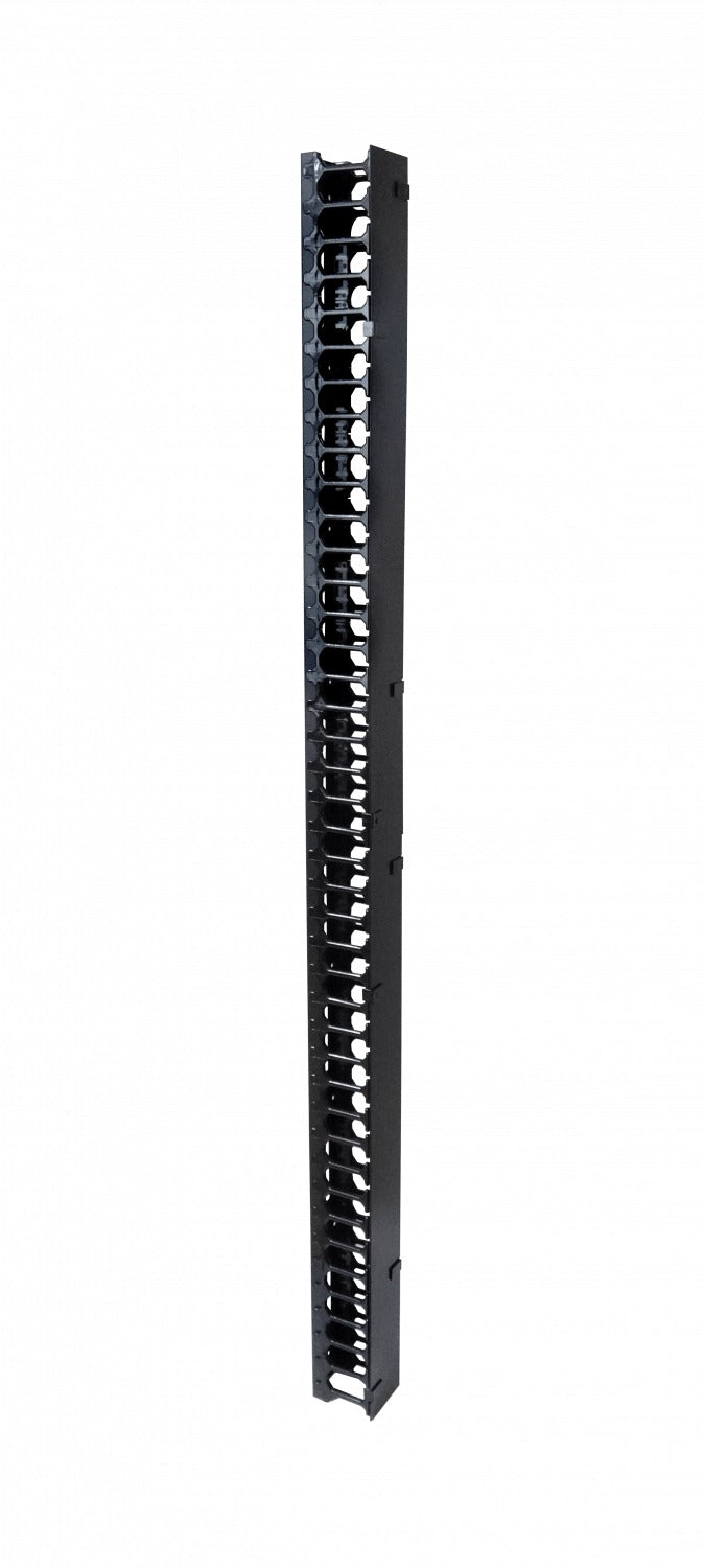 RAD-P42V 42U-187cm Organizador Vertical 2-tapas-Metálicas Laterales-Plásticas Ancho-10cm Fondo-11cm
