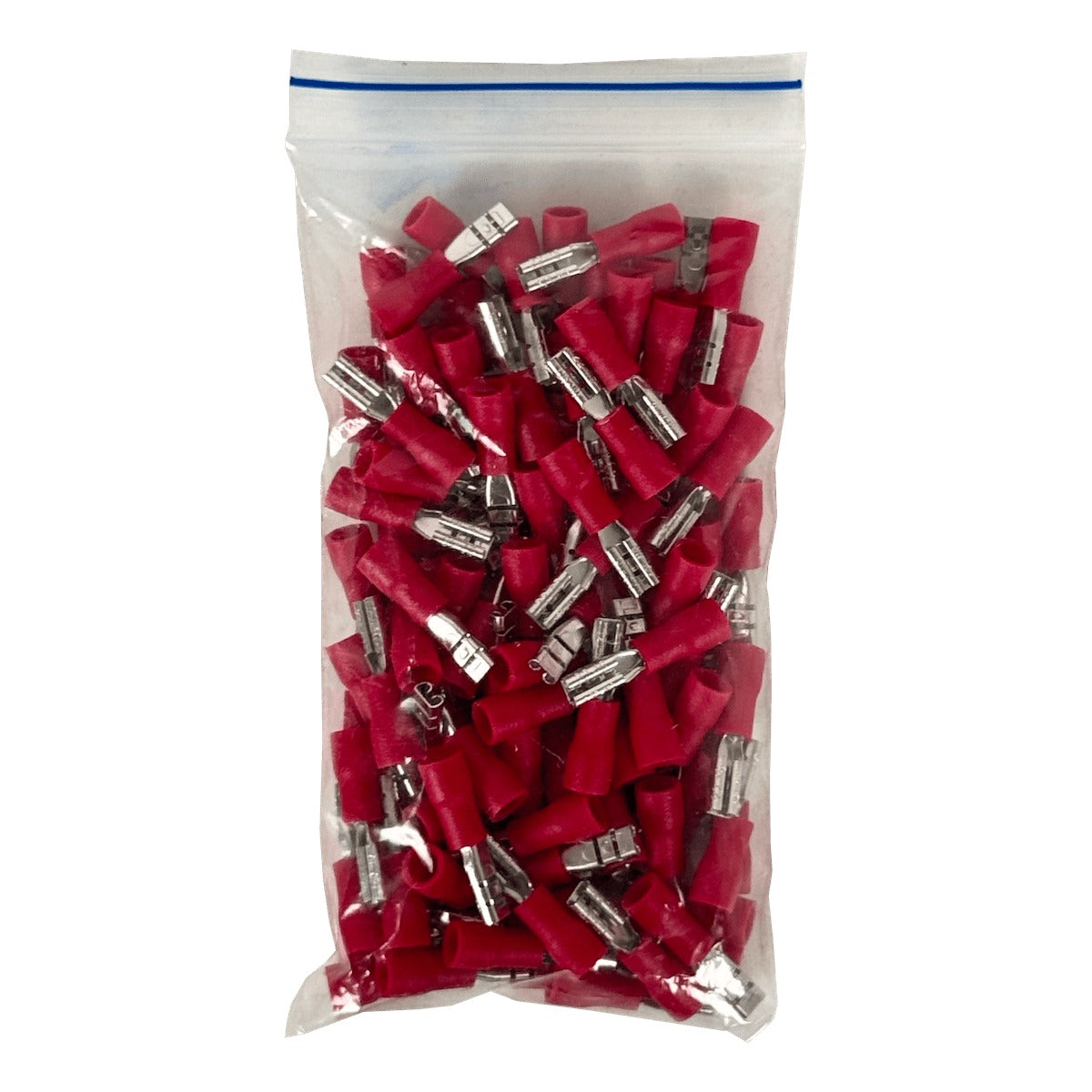 TFRH-25 2,8x0,3mm 100u. Rojo Hembra Parcialmente Aislado Faston 0,5-1,5mm2 FDD1.25-110