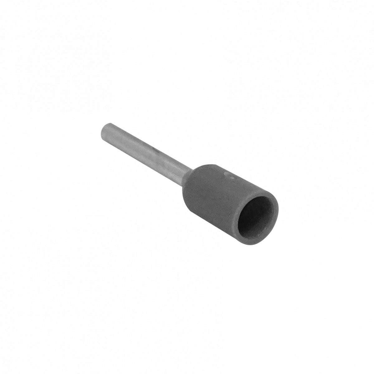 E0508-G Terminales Aislados de Virola para Crimpar, Gris, 0,5mm², 8/14mm, Paquete de 100 unidades, Calibre AWG22