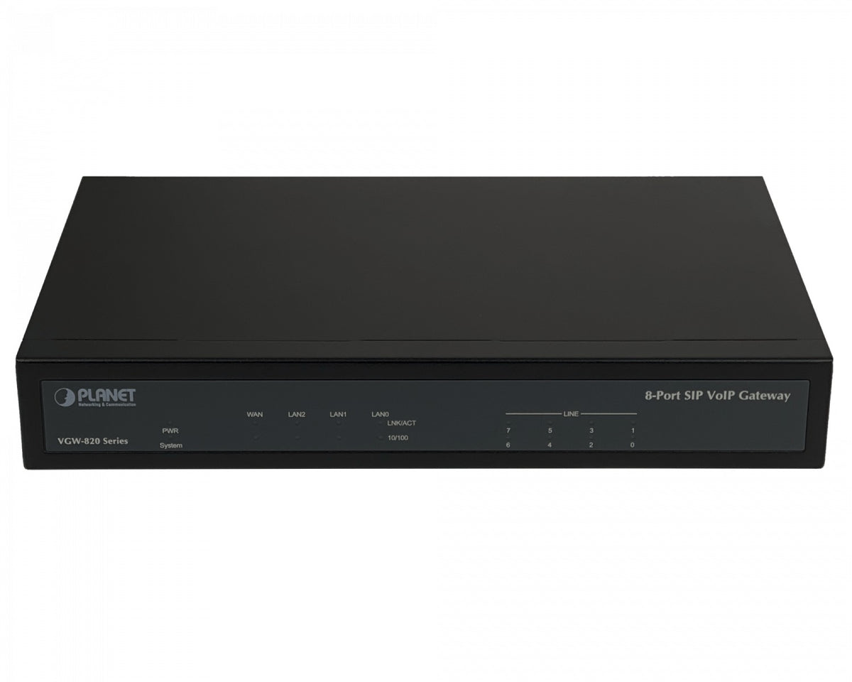 VGW-820FS PLANET Router VoIP 8-FXS-RJ11-H 3-100 1-WAN genera 8linea telef analog