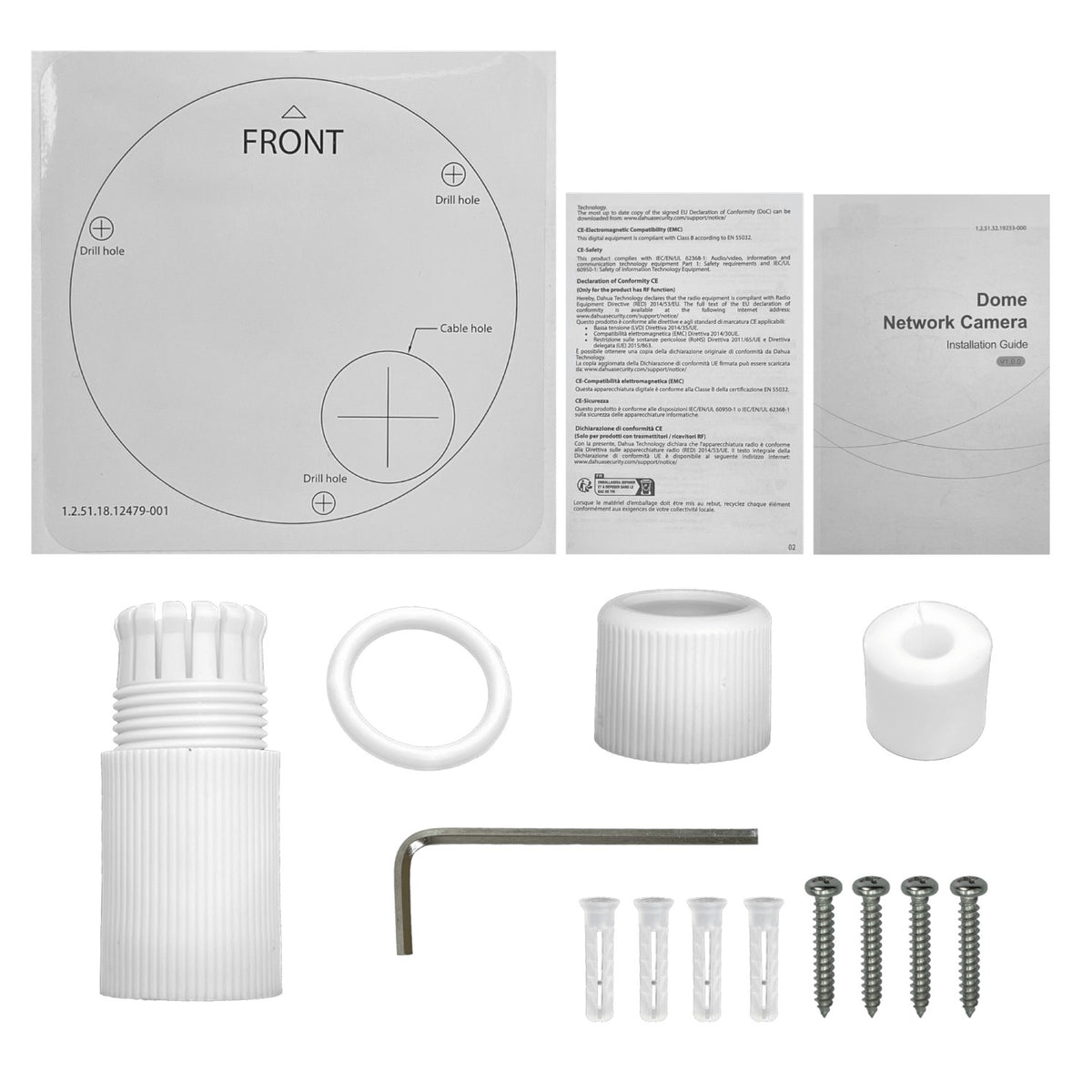 HDBW3241 Mini Cámara Domo DAHUA 2MP Lente Fijo 2,8mm IP67 IK10 PoE IR50m WizSense