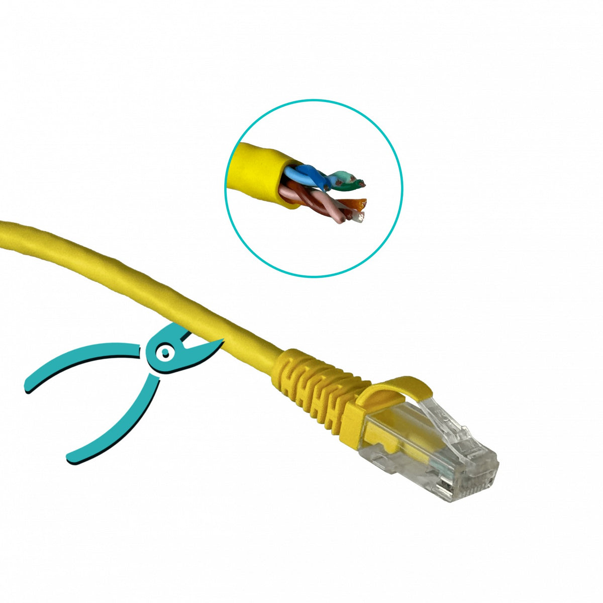 CPM-3F FURUKAWA 3m Cat5e Amarillo U/UTP CM Cable Patch RJ45 Multilan 35103805