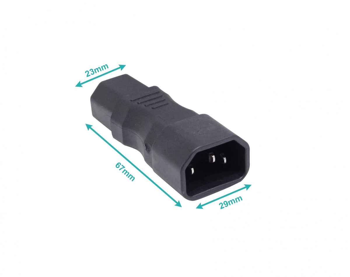 C14-C15 Hembra-C15 Macho-C14 Recto Adaptador Electrico 10A 250V WA-0162