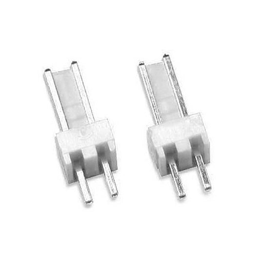 Enchufe Polarizado Tipo Macho Dúo Contactos Lineales Separación 2,54mm