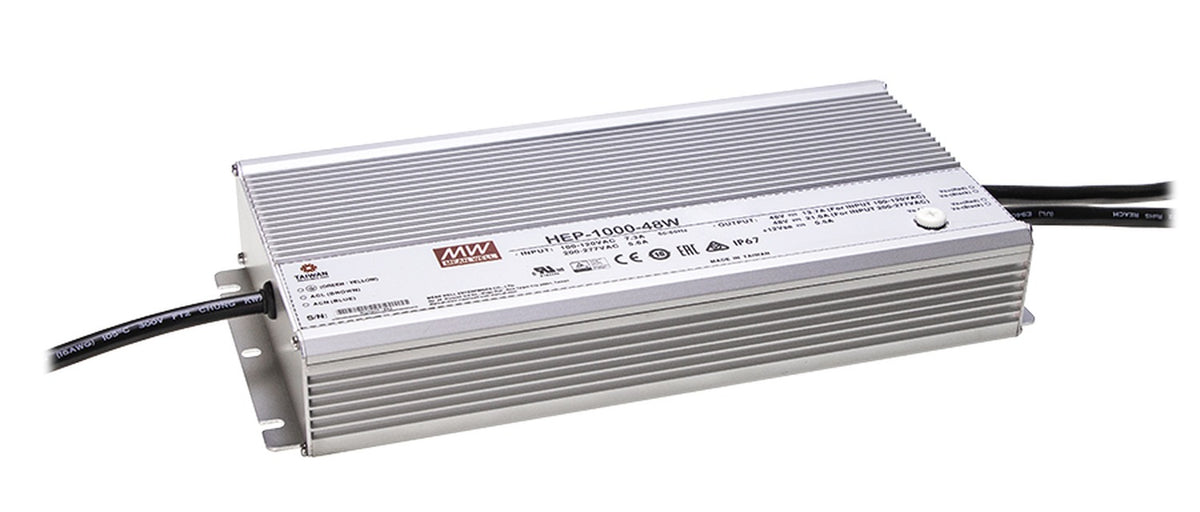 Fuente de poder entorno hostíl PMBUS, opción cargador 1000W HEP-1000 - W - Modelo con cables - Cargador de baterías - 48V