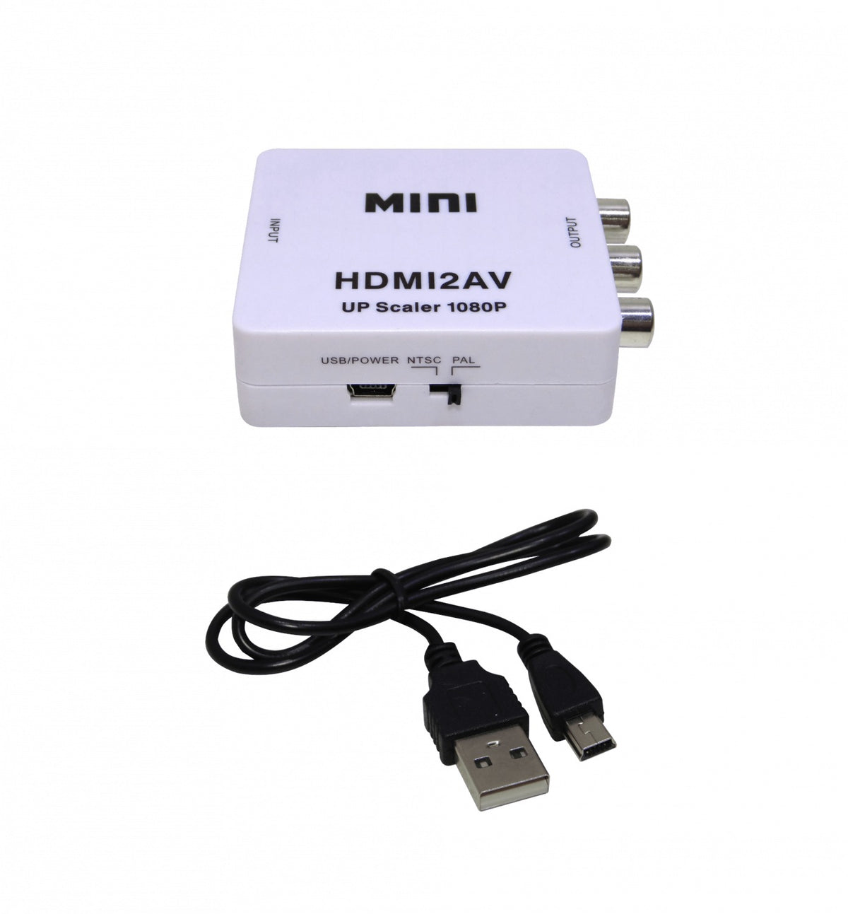 HDMIRCA Convertidor de Video HDMI a 3 RCA Compuesto PAL/NTSC 1080p Alimentación USB 5V