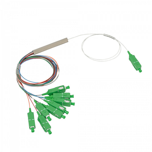 DIVA-08 1x8 SC/APC Divisor 50cm PLC p/XGPON G657A1 0,9mm 1260-1650nm