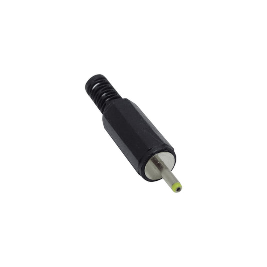 PLUG-0725 Conector macho de alimentación DC de 2,5x0,7 mm y 9 mm de longitud para ensamblar mediante soldadura