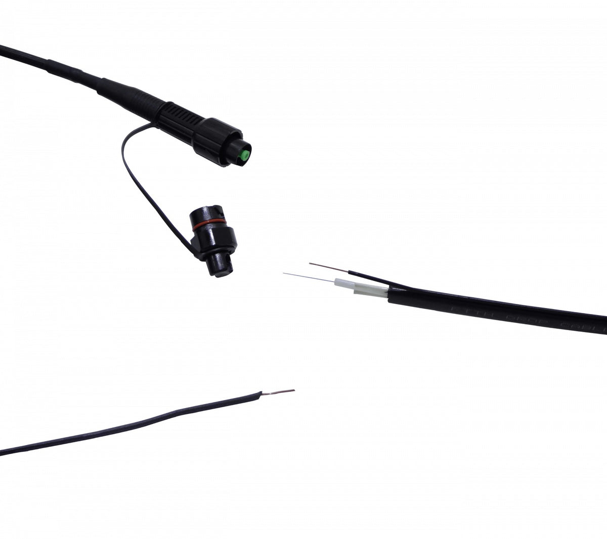 JXSX60 Pigtail Monomodo G657A2 SM de 60 metros con 1 Conector OptiTap-SC/APC para Cable de Exterior