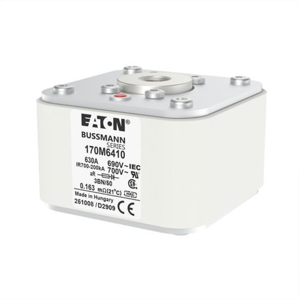 Fusible rápido Bussmann 630 A, 690 V, size 3, aR, rosca M12