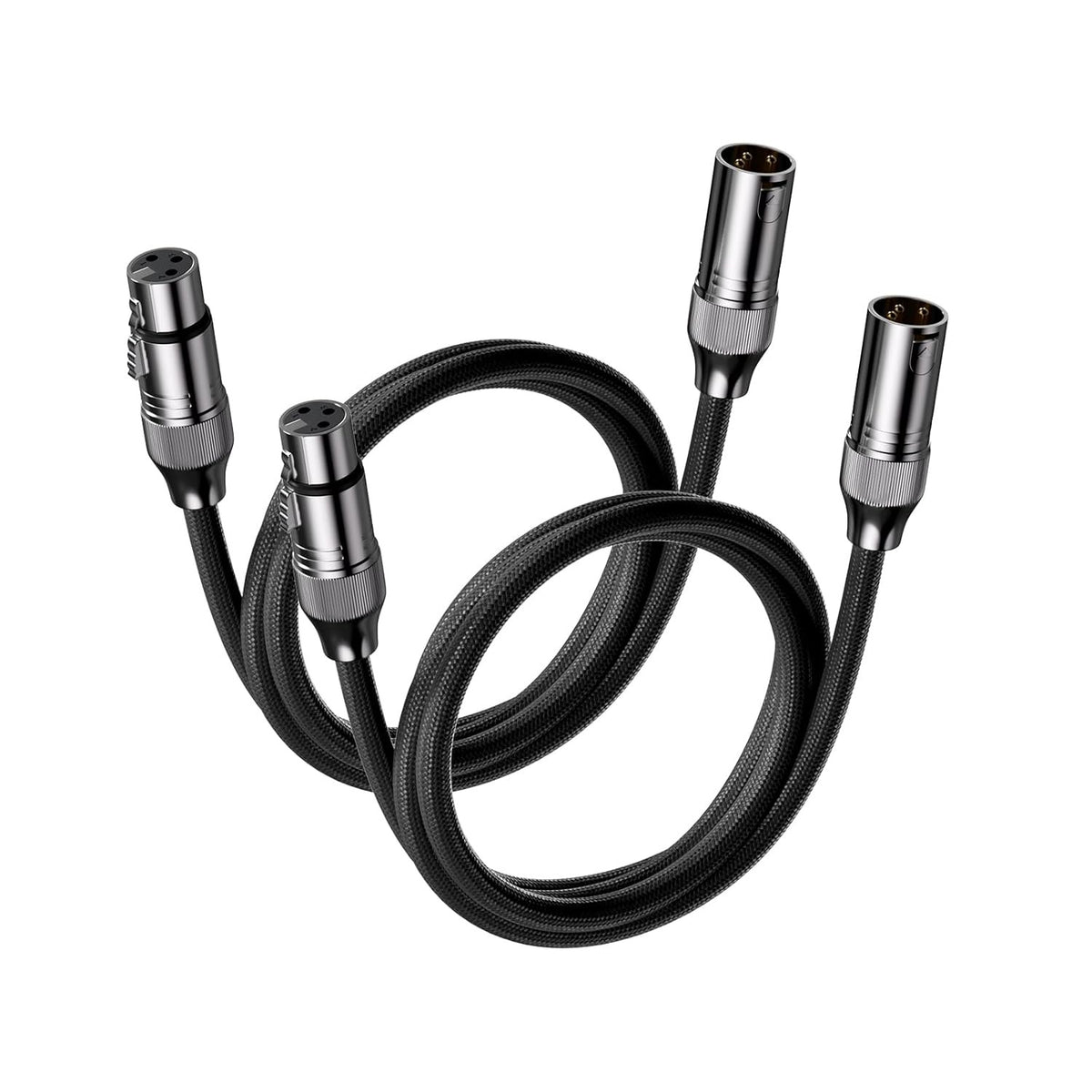 Pareja de Conectores XLR para Equipos Sonoros 1.2m/3.9ft – Fosi Audio
