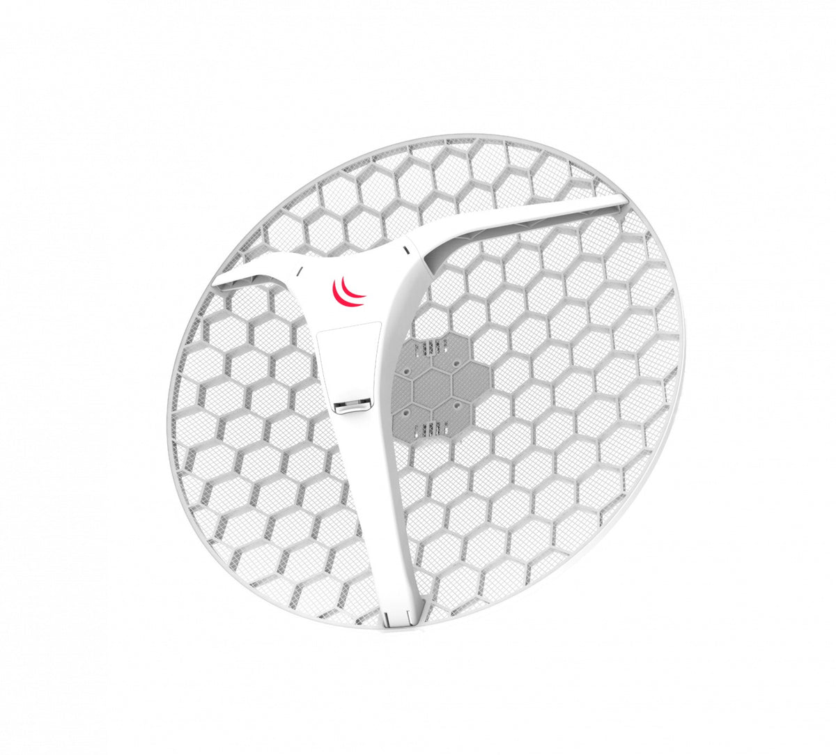 LHGXL-HP5. MIKROTIK 1-unidad Antena de rejilla 27dBi 7 grados 1-100 2x2 Capa 3 11-30V 550mm-Diámetro incluye 24V