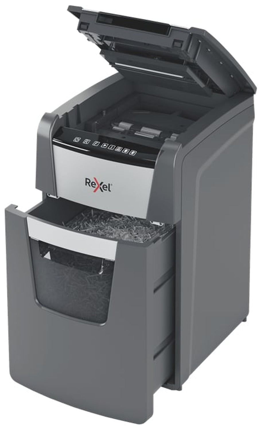 Rexel Optimum AutoFeed+ 150X A triturador de papel Corte cruzado 55 dB 22 cm Negro, Gris