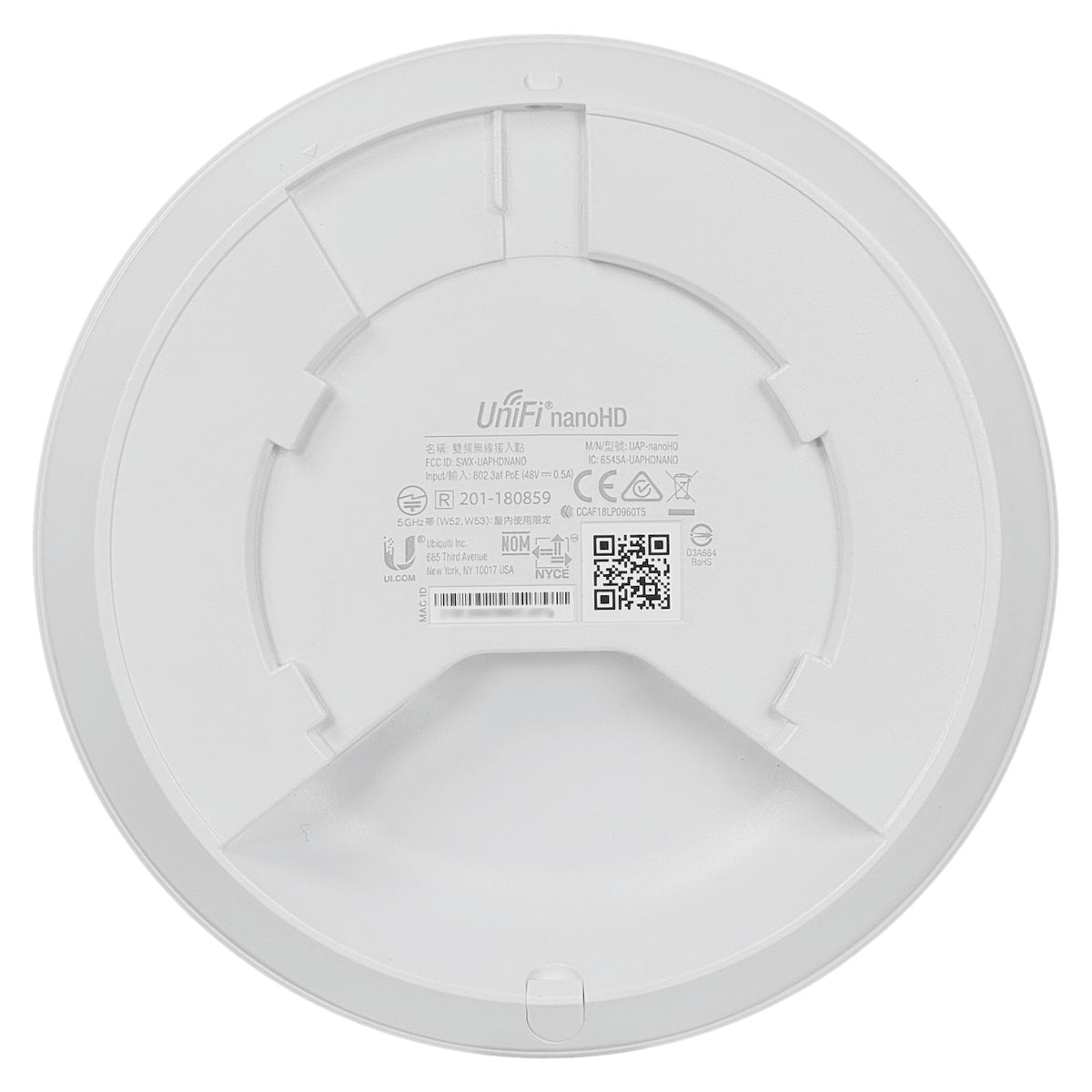 UAP-NANOHD. UI 1ud Wave2-4x4 2,4GHz-300 5Ghz-1733 incl-PoE48V 1-1000 4x3dBi UAP-NANOHD-EU UBIQUITI