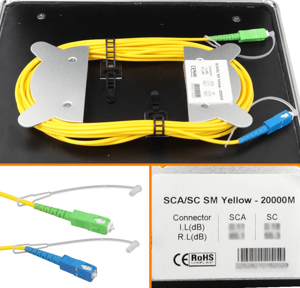 BOB-20AC 20km 9/125 SC/APC-SC/UPC G652 Monomodo SM SX 20000mt Bobina de Lanzamiento