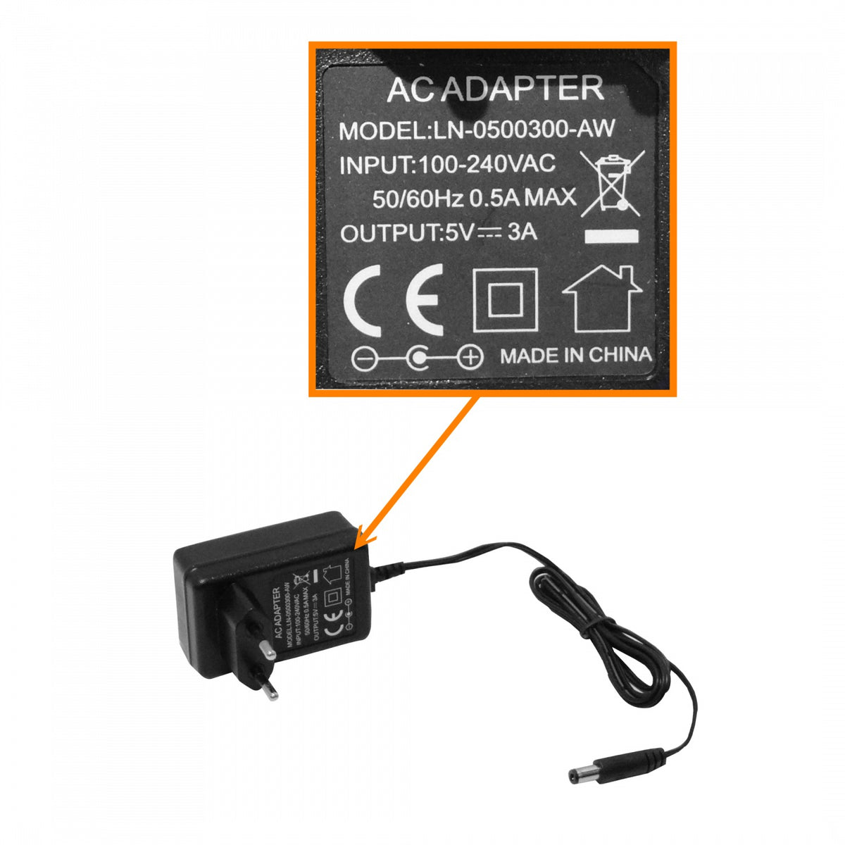 DVI-1X8 Distribuidor 1x8 DVI/D/Dual-M 1080p 1-entrada 8-salidas incl-5V-3A 165MHz 1920x1440