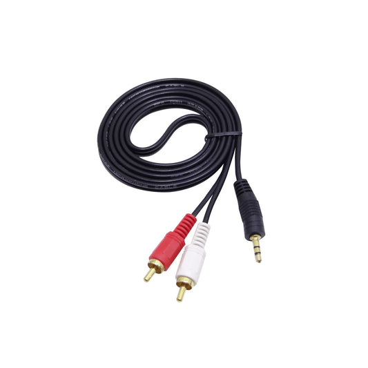 AUDIO-2MR 3,5mm-M 2-RCA-M 1,5mt Macho-Macho Cable Audio Plug-RCA Phone-1/8