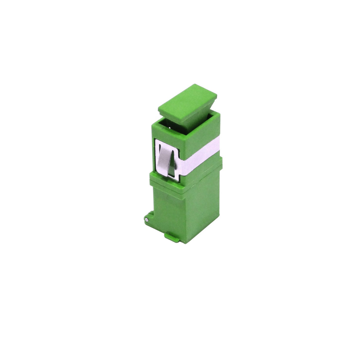 TASCA Adaptador simplex SM SC/SC APC verde con autotapa para cabecera CL